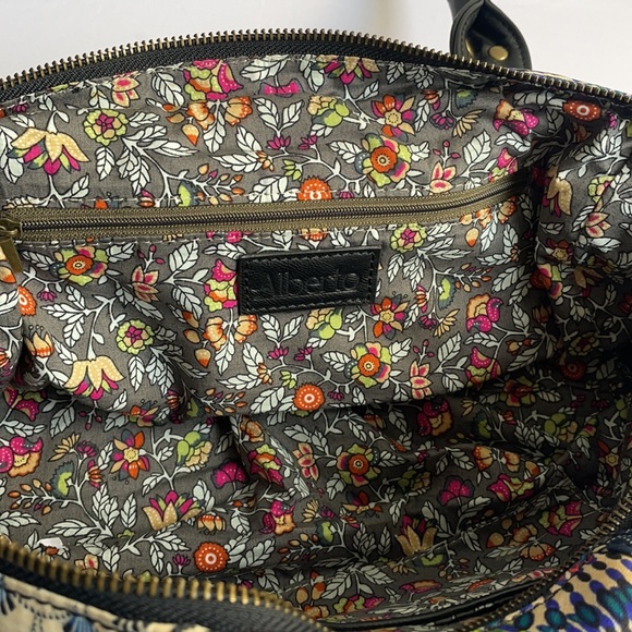 Asymmetrical Purse Multi Patterened Blue Black - Picture 5 of 7